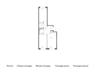 Продам 2-комнатную квартиру, 60.2 м2, поселение Кокошкино, жилой комплекс Новое Внуково, к20