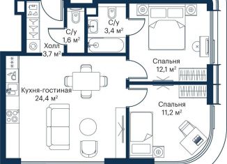 Продам 2-комнатную квартиру, 56.4 м2, Москва, проезд Воскресенские Ворота, метро Охотный Ряд