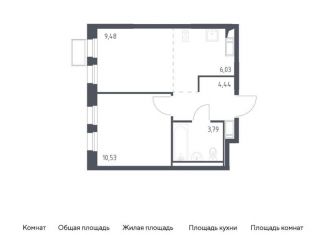 Продажа однокомнатной квартиры, 34.3 м2, Московская область, жилой комплекс Горки Парк, к4.2