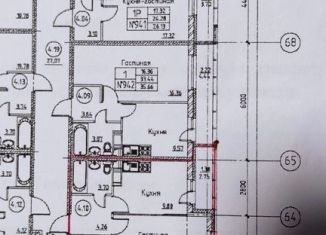 Продается 1-комнатная квартира, 40.6 м2, Мурино, проспект Авиаторов Балтики, 7, ЖК Виктория