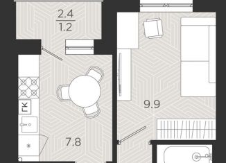 Продаю 1-ком. квартиру, 27.7 м2, Пионерский