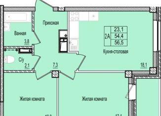 Продаю двухкомнатную квартиру, 56.5 м2, Псковская область, улица Ижорского Батальона, 41