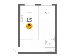 2-ком. квартира на продажу, 51.9 м2, деревня Скрылья, деревня Скрылья, 278