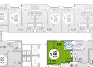 Продаю 1-ком. квартиру, 37 м2, Краснодар, микрорайон Гидрострой, проспект имени писателя Знаменского, 34