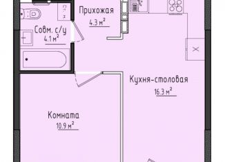 Продажа однокомнатной квартиры, 35.5 м2, село Первомайский, ЖК Город Оружейников