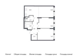 Продам трехкомнатную квартиру, 65.7 м2, Москва, жилой комплекс Молжаниново, к2, метро Пятницкое шоссе