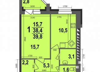 Продается однокомнатная квартира, 39.8 м2, Ковров