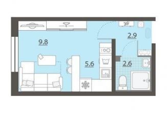 Продаю квартиру студию, 20.9 м2, посёлок Мичуринский, ЖК Мичуринский