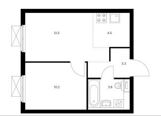 Продается 2-комнатная квартира, 34.3 м2, Балашиха, ЖК Измайловский Лес