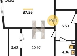 Продается однокомнатная квартира, 37.6 м2, Казань, Оренбургский тракт, ЖК Манхэттен