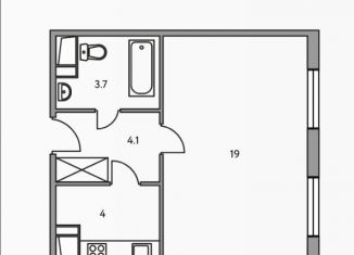 Продается 1-комнатная квартира, 31 м2, Москва, улица Эйнштейна, 4, Можайский район