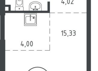 Квартира на продажу студия, 27.5 м2, Иркутск, Свердловский округ