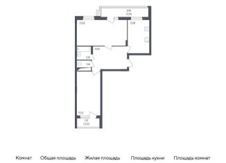 Продается двухкомнатная квартира, 75 м2, посёлок Жилино-1, жилой комплекс Егорово Парк, к4