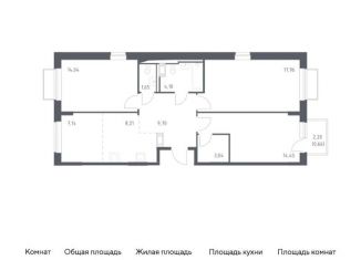 3-комнатная квартира на продажу, 81 м2, Москва, жилой комплекс Новое Внуково, к19