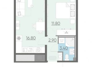 Продается 1-ком. квартира, 34.9 м2, Санкт-Петербург, ЖК Октябрьская набережная