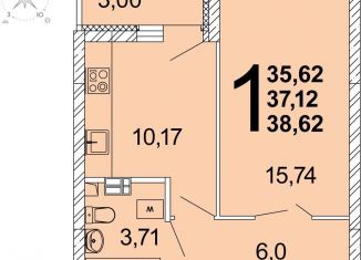 Продам однокомнатную квартиру, 36.6 м2, Екатеринбург, проспект Академика Сахарова, 27/2, ЖК Квартал Школьный