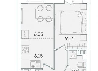 Продажа 1-ком. квартиры, 31.5 м2, Мурино, ЖК Лампо