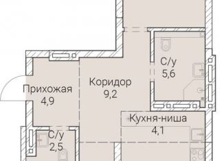 Продам двухкомнатную квартиру, 87.8 м2, Новосибирск, Овражная улица, 2А, метро Заельцовская