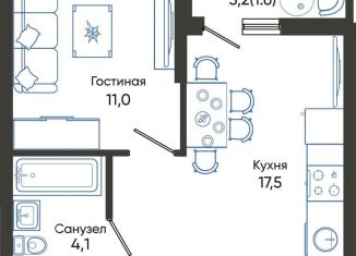 Продажа 1-ком. квартиры, 34.2 м2, Новороссийск