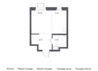 Продажа квартиры студии, 27.2 м2, Люберцы, жилой комплекс Люберцы 2020, к70