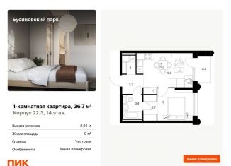 Продажа 1-комнатной квартиры, 36.7 м2, Москва, САО