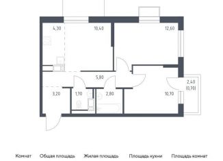 Продается двухкомнатная квартира, 52.2 м2, Санкт-Петербург