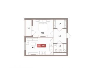 Продам двухкомнатную квартиру, 49.7 м2, Москва, Рязанский район