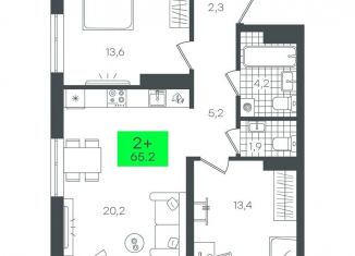 Продам 2-комнатную квартиру, 65 м2, Тюмень, Калининский округ