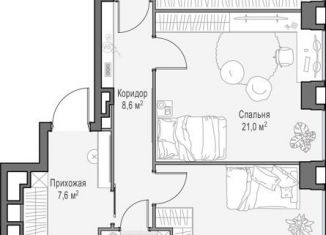 Трехкомнатная квартира на продажу, 162 м2, Москва, Пресненский район