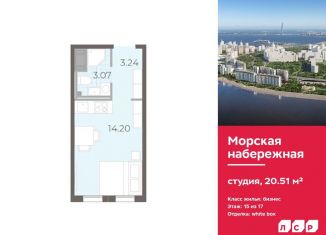 Продам квартиру студию, 20.5 м2, Санкт-Петербург, метро Приморская