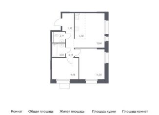 Продается 2-комнатная квартира, 55.7 м2, Московская область, жилой комплекс Мытищи Парк, к5
