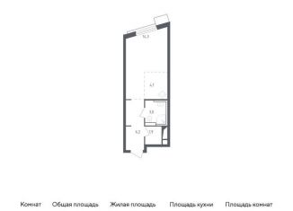 Продается квартира студия, 29.5 м2, Московская область, жилой комплекс Спутник, 23