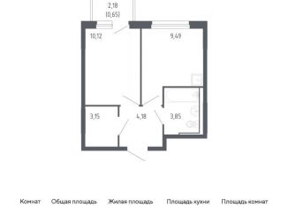 1-комнатная квартира на продажу, 31.4 м2, Тюмень