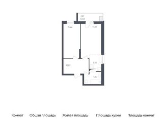 Продам 1-комнатную квартиру, 55.4 м2, посёлок Жилино-1, жилой комплекс Егорово Парк, к2