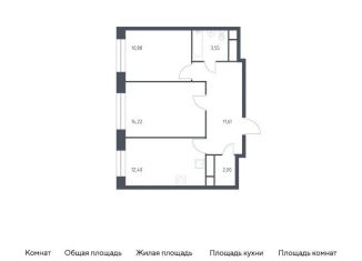 Продажа двухкомнатной квартиры, 54.7 м2, Балашиха, жилой квартал Новоград Павлино, к8