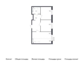 Продам двухкомнатную квартиру, 53.8 м2, деревня Столбово, проспект Куприна, 36к1