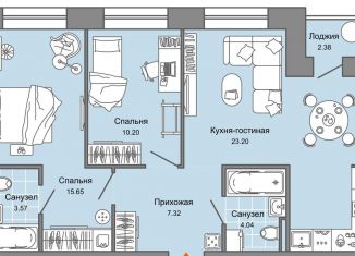 Продаю трехкомнатную квартиру, 65 м2, Кировская область