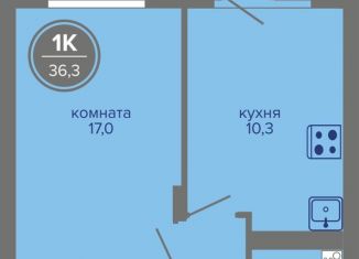 Продается 1-комнатная квартира, 36.3 м2, Пермь, шоссе Космонавтов, 309А