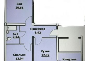 2-комнатная квартира на продажу, 75 м2, Каспийск, проспект М. Омарова, 1А