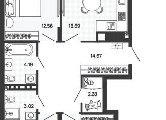 Продажа 3-комнатной квартиры, 91.4 м2, Калининградская область