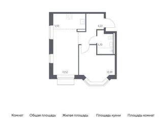 Продается 1-комнатная квартира, 41.9 м2, Москва, жилой комплекс Квартал Домашний, 2