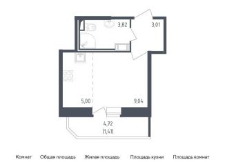 Продается квартира студия, 22.3 м2, Санкт-Петербург, жилой комплекс Живи в Рыбацком, 5