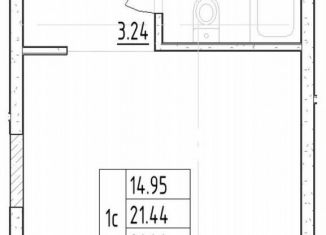 Продается квартира студия, 21.4 м2, Санкт-Петербург, Школьная улица, 8, Приморский район
