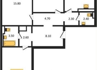 Трехкомнатная квартира на продажу, 88 м2, Воронеж, улица Загоровского, 5/2