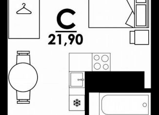 Продам квартиру студию, 23.7 м2, Нижний Новгород, Коломенская улица, 8к4, Автозаводский район