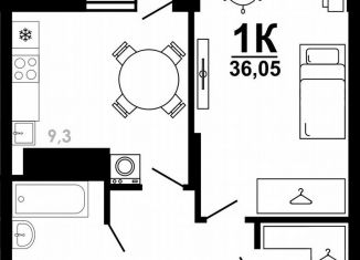 Продаю однокомнатную квартиру, 37.5 м2, Нижегородская область, Коломенская улица, 8к4