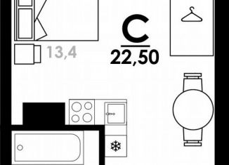 Продается квартира студия, 24.3 м2, Нижний Новгород, Коломенская улица, 8к4, Автозаводский район