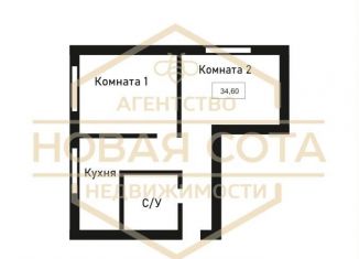2-ком. квартира на продажу, 34.6 м2, Оренбургская область, Пролетарская улица, 257