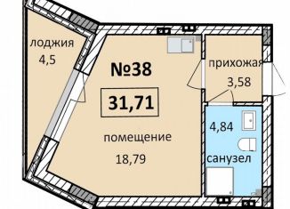 Продаю 1-комнатную квартиру, 31.7 м2, Балтийск