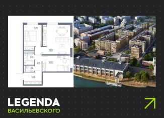 Продаю 2-комнатную квартиру, 63.8 м2, Санкт-Петербург, метро Горный институт, Кожевенная линия, 39к5